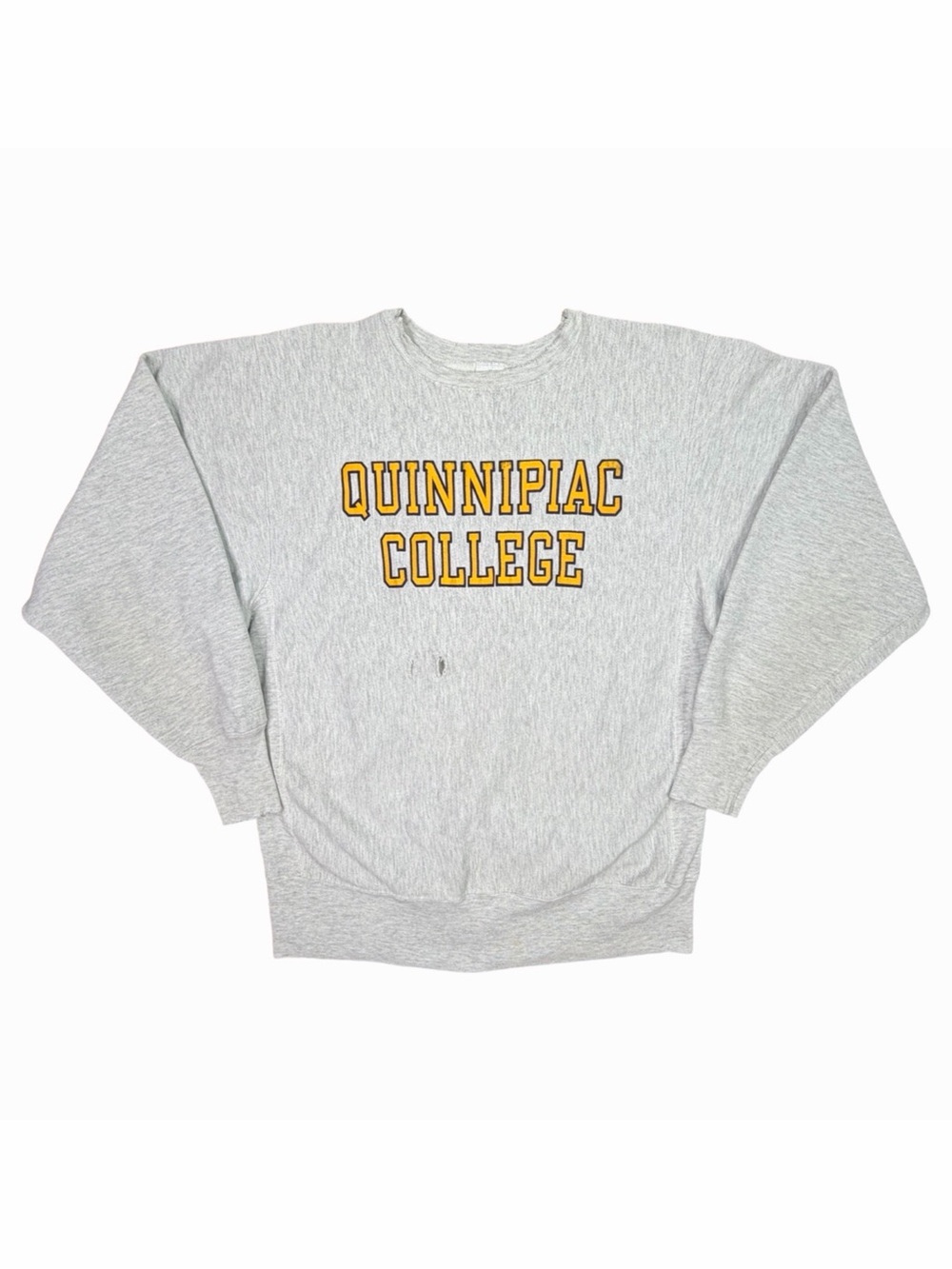 Vintage Champion Reverse Weave Quinnipiac College Crew Neck - Size XL